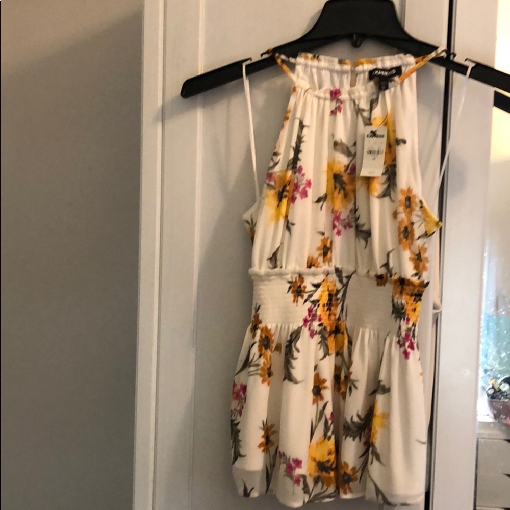 Express floral halter top